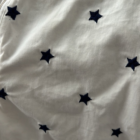 White with navy stars. Adorable for the 4th of July, Labor Day - Picture 4 of 4